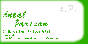 antal parison business card